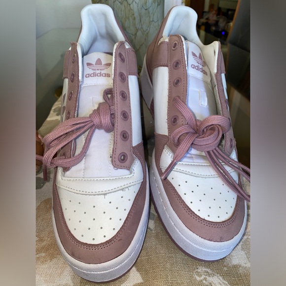 Adidas Pink and White Retro Athletic Shoes - Picture 11 of 12